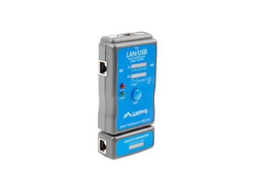 Tester kabli Lanberg NT-0403 RJ45, RJ11, USB - 863185