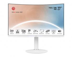 Monitor MSI 27"  Modern MD271CPW HDMI USB-C biały