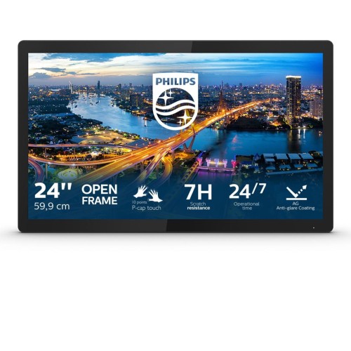 Monitor Philips 23,8" 242B1TFL/00 Touch VGA DVI HDMI DP 3xUSB 3.2 MiniUSB - 1321398
