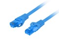 Patchcord Lanberg S/FTP kat.6A 0,5m LSZH CCA fluke passed niebieski - 861991