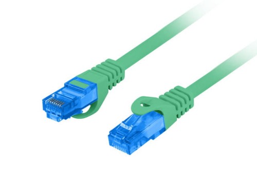 Patchcord Lanberg S/FTP kat.6A 0,5m LSZH CCA fluke passed zielony - 1039685
