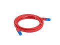 Patchcord Lanberg S/FTP kat.6A 1,5m LSZH CCA fluke passed czerwony - 740273