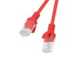 Patchcord Lanberg UTP kat.5e 0,5m czerwony - 910264