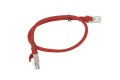 Patchcord Lanberg UTP kat.5e 0,5m czerwony - 910265