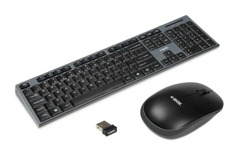 Zestaw klawiatura + mysz IBOX DESKTOP PRO KIT IKMS606W (USB 2.0; (US); kolor czarny; optyczna; 1200 DPI) - 1066464