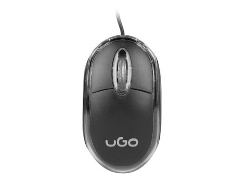 Mysz przewodowa UGO UMY-1007 Simple optyczna 1000 DPI czarna - 985465