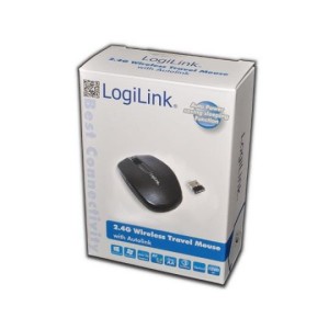 Mysz bezprzewodowa ID0114 LogiLink optyczna WIFI 2,4GHz 1200 DPI czarna