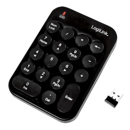 Klawiatura bezprzewodowa LogiLink ID0173 numeryczna, 18 klawiszy - 984863