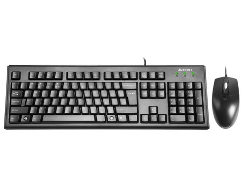 Zestaw przewodowy klawiatura + mysz A4Tech KRS-8372 USB czarny - 610397