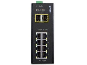 Planet IGS-1020TF łącza sieciowe Nie zarządzany Gigabit Ethernet (10/100/1000) Czarny