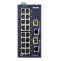 Switch niezarządzalny Planet IFGS-1822TF 16-Port 100-TX/2x 1Gb SFP przemysłowy - 911438