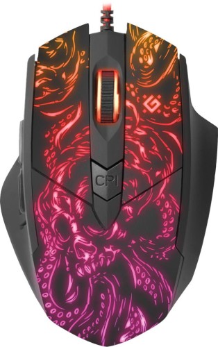 Mysz przewodowa Defender TITAN GM-650L 6400dpi Gaming 6P RGB + GRA - 1400070