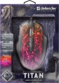 Mysz przewodowa Defender TITAN GM-650L 6400dpi Gaming 6P RGB + GRA - 1400079