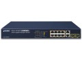 Switch zarządzalny Planet FGSD-1008HPS 8-Port PoE 100Base-TX + 2-Port Gigabit TP/SFP Combo - 1400084