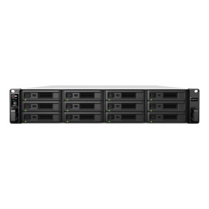 NAS Synology RS3621RPxs; 2U RACK; 12x (3.5" SATA HDD/ 2.5" SATA SSD); Intel Xeon D-1531; 8 GB DDR4 ECC UDIMM (max. 64GB), 4x 1GbE RJ-45