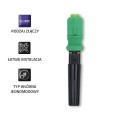 Szybkozłącze światłowodowe Qoltec SC/APC | Singlemode | 0.9mm | Zestaw 10 szt. - 1400415