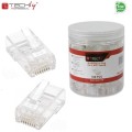 Wtyk modularny TechlyPro RJ45 8P/8C UTP Cat.6/drut 100szt. - 696690