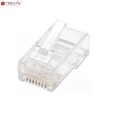 Wtyk modularny TechlyPro RJ45 8P/8C UTP Cat.6/drut 100szt. - 1400473