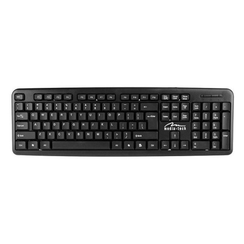 Klawiatura przewodowa Media-Tech MT122K-US PS/2 czarna - 985054