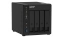 NAP 4-Bay NAS, Intel Celeron Gemini Lake J4025 dual-core 2.0GHz (burst up to 2.9GHz), 4GB DDR4 SODIMM RAM (1x4GB, 2 DIMM slots, max 8GB total), SATA 6Gb/s, 2xGbE, AES-NI encryption, 4K hardware transc - 923863