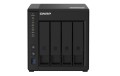 NAP 4-Bay NAS, Intel Celeron Gemini Lake J4025 dual-core 2.0GHz (burst up to 2.9GHz), 4GB DDR4 SODIMM RAM (1x4GB, 2 DIMM slots, max 8GB total), SATA 6Gb/s, 2xGbE, AES-NI encryption, 4K hardware transc - 980223