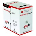 TECHLY KABEL SKRĘTKA KAT 5E UTP DRUT 305M BOX SZAR - 1186985