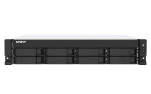 NAP 8-bay rackmount NAS, AMD Ryzen V1000 series V1500B 4C/8T 2.2GHz, 4GB DDR4 RAM (2 x UDIMM slots, max. 64GB), 2 x 2.5GbE LAN, optional 10GbE & M.2 NVMe/SATA SSD expansion via PCIe, 1 x PCIe 3.0 x 8