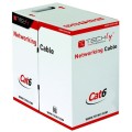 Techly Kabel Skrętka Kat 6 UTP Drut 305m Box Niebieska SOHO CCA - 1039848