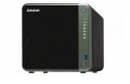 NAP 4-Bay NAS, Intel Celeron Gemini Lake J4125 quad-core 2.0GHz (up to 2.7GHz), 8GB DDR4 SODIMM RAM (2 x 4GB, 2 slots, max 8GB total), SATA 6Gb/s, 2 x 2.5GbE, 1 x PCIe Gen2 x2 slot for 10GbE/5GbE/1GbE - 980225
