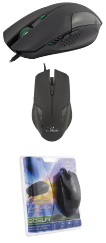 Mysz przewodowa Titanum 6D GOBLIN TM106 optyczna czarna - 985418
