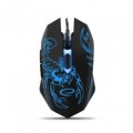 Mysz przewodowa Esperanza MX203 Scorpio optyczna Gaming 6D USB czarno-niebieska - 783608