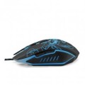 Mysz przewodowa Esperanza MX203 Scorpio optyczna Gaming 6D USB czarno-niebieska - 783609