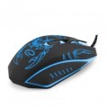 Mysz przewodowa Esperanza MX203 Scorpio optyczna Gaming 6D USB czarno-niebieska - 783610