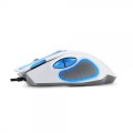Mysz przewodowa Esperanza MX401 Hawk optyczna Gaming 7D USB biało niebieska - 1403874