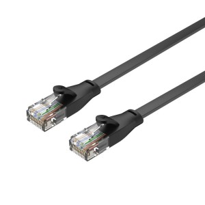 Patchcord UNITEK C1809GBK Cat.6 Płaski, UTP, RJ45, 1m