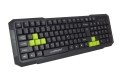 Klawiatura przewodowa Esperanza EGK102G Aspis dla graczy USB zielona - 941692