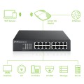 Switch niezarządzalny Zyxel GS1100-16 v3 16x10/100/1000 Mbps - 1042410
