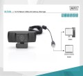 Kamera internetowa DIGITUS Full HD 1080p 30Hz autofokus szeroki kąt widzenia USB A 2.0 - 1401079