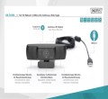 Kamera internetowa DIGITUS Full HD 1080p 30Hz autofokus szeroki kąt widzenia USB A 2.0 - 1401080