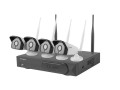 Zestaw do monitoringu Lanberg ICS-0404-0020 rejestrator NVR 4 kanałowy WiFi + 4 kamery IP 2 Mpx z akcesoriami - 697484