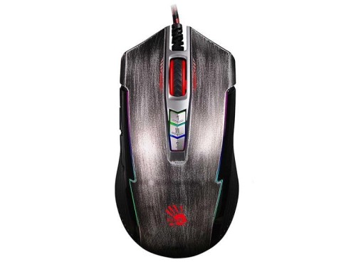 Mysz przewodowa A4Tech Bloody P93 Bullet Grey RGB PIXART - 984514