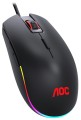 Mysz przewodowa AOC GM500 Pixart 3325 RGB 5000 DPI czarna - 1403113