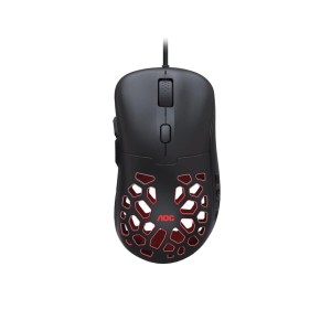Mysz przewodowa AOC GM510B Pixart 3389 RGB 16000 DPI czarna