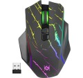 Mysz bezprzewodowa Defender URAN GM-503 optyczna 3200dpi czarna RGB AKUMULATOR 8 przycisków Gaming - 1188326