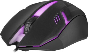 Mysz przewodowa Defender HIT MB-550 1600dpi 3P czarna 7 kolorów
