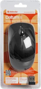 Mysz bezprzewodowa Defender DATUM MM-035B IR-laserowa 1600dpi czarna