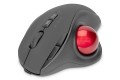 Mysz bezprzewodowa DIGITUS typu trackball, ergonomiczna, bluetooth, 2.4Ghz lub USB C, czarna - 1331482