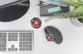 Mysz bezprzewodowa DIGITUS typu trackball, ergonomiczna, bluetooth, 2.4Ghz lub USB C, czarna - 1128090