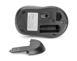 Mysz bezprzewodowa DIGITUS optyczna 1200 DPI 3 przyciski 2,4 GHz, czarna silent