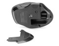 Mysz bezprzewodowa DIGITUS optyczna ergonomiczna 1600 DPI 6 przycisków 2,4 GHz, czarno-szara - 1403797